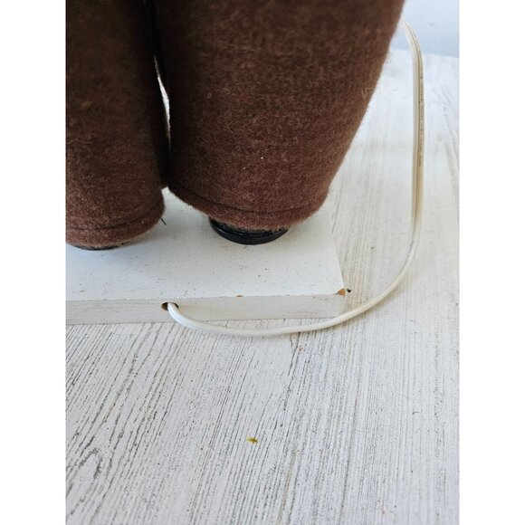 Enchanted forest scrooge vintage elf clock motionette Xmas decor 24-in - Picture 8 of 11